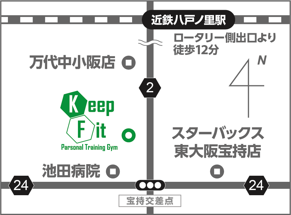 keep fit東大阪店マップ